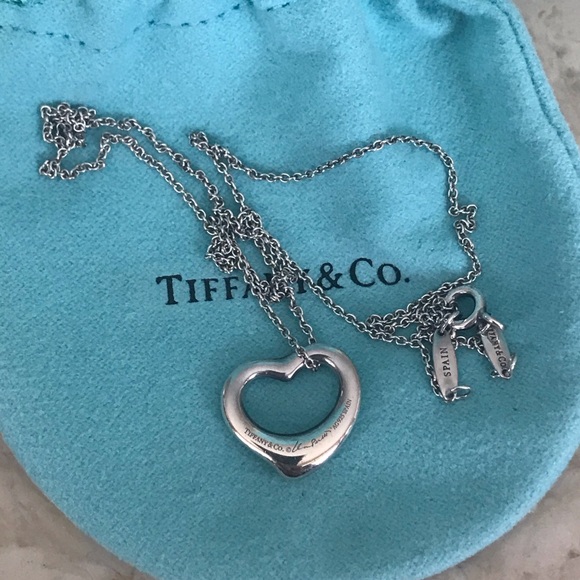 Tiffany & Co. Jewelry - Tiffany &Co Elsa Peretti Open Heart Necklace